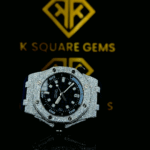 AP Royal Oak Offshore Diver Dial Black Rubber Strap Moissanite Watch