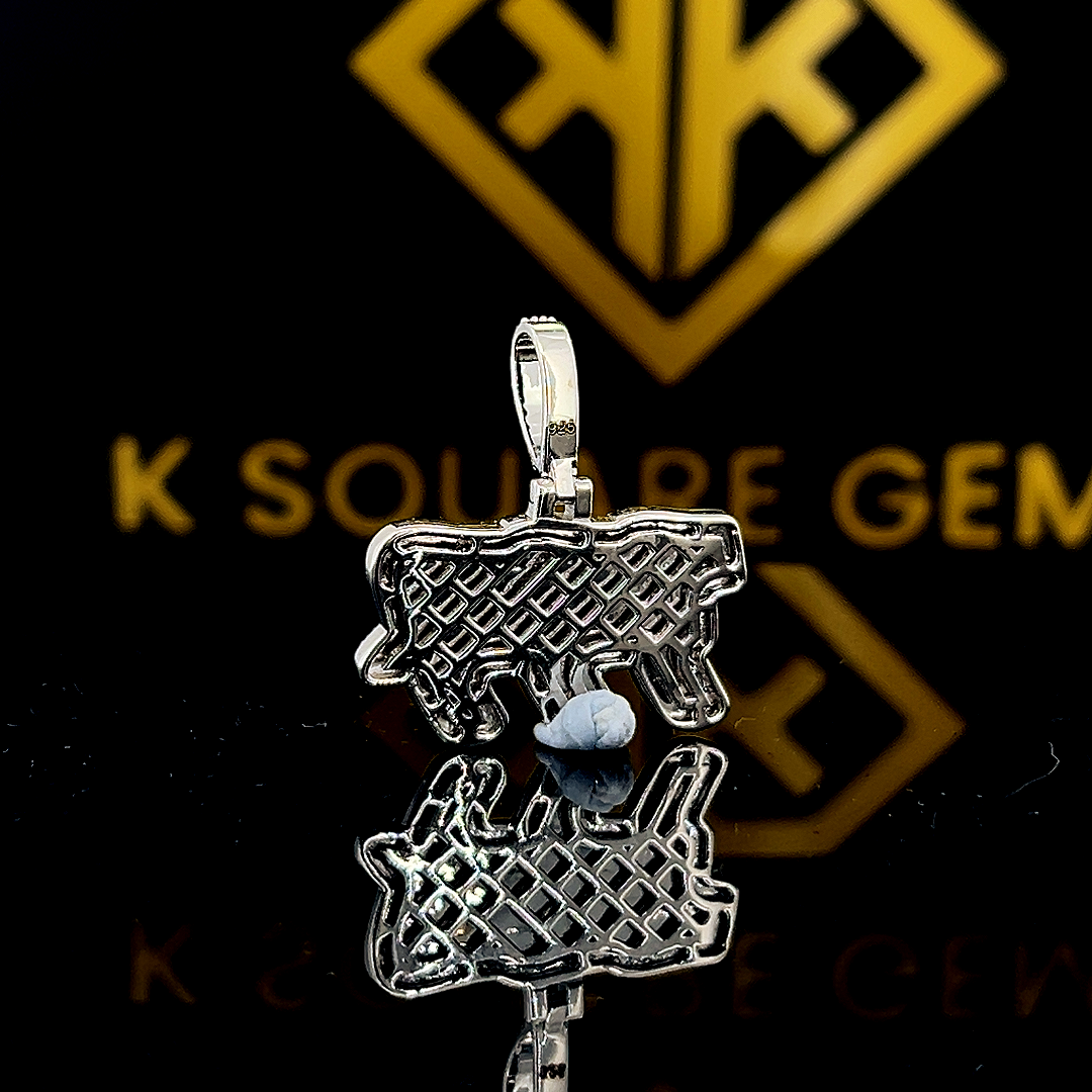 Triple 777 Moissanite Pendant