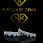 Hip hop fashion jewelry 925 sterling silver moissanite VVS DEF color round brilliant cut custom diamond grillz for unisex