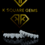 Hip hop fashion jewelry 925 sterling silver moissanite VVS DEF color round brilliant cut custom diamond grillz for unisex