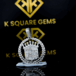 Regal Crest Moissanite Pendant