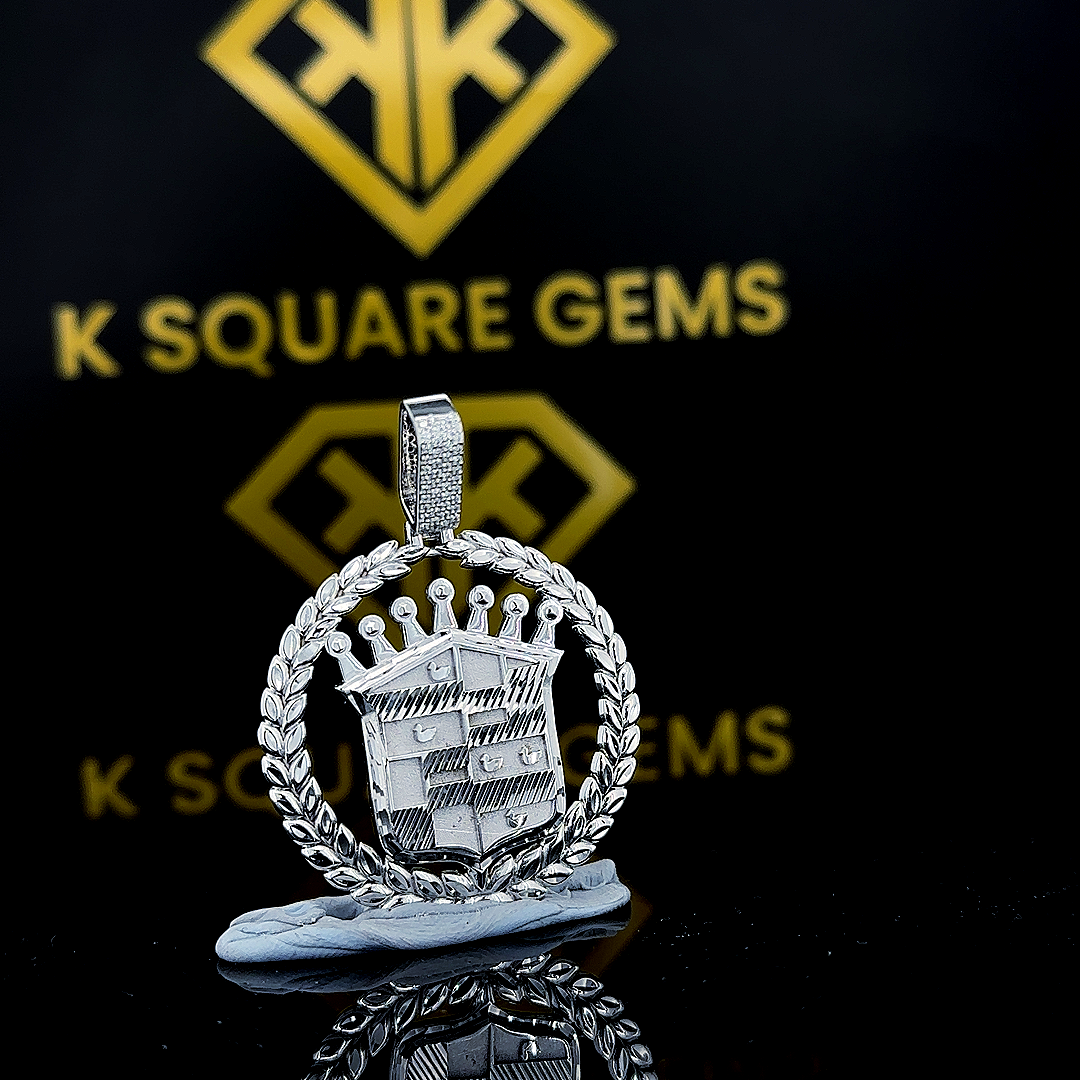 Regal Crest Moissanite Pendant