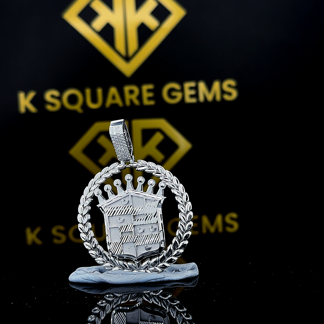 Regal Crest Moissanite Pendant