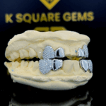 Fine Jewelry Custom Iced Out Hip Hop Jewelry 925 Sterling Silver VVS Moissanite Diamond Grillz For Teeth