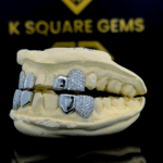 Fine Jewelry Custom Iced Out Hip Hop Jewelry 925 Sterling Silver VVS Moissanite Diamond Grillz For Teeth