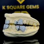 Fine Jewelry Custom Iced Out Hip Hop Jewelry 925 Sterling Silver VVS Moissanite Diamond Grillz For Teeth