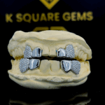 Fine Jewelry Custom Iced Out Hip Hop Jewelry 925 Sterling Silver VVS Moissanite Diamond Grillz For Teeth