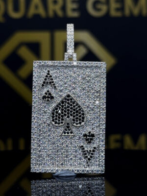 Ace's Edge Moissanite Pendant