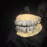 Fully moissanite Round & Princess brilliant cut vvs clarity diamond iced out hip hop luxurious custom grills in 925 Sterling Silver