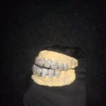 Fully moissanite Round & Princess brilliant cut vvs clarity diamond iced out hip hop luxurious custom grills in 925 Sterling Silver