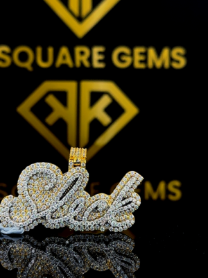 SlickWave VVS1 Moissanite Pendant