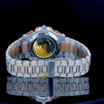 Patek Philippe Nautilus Chronograph Moissanite Diamond Watch Back View