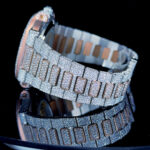 Patek Philippe Nautilus Chronograph Moissanite Diamond Watch Bracelet View