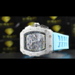 Richard Mille RM Chronograph Moissanite Diamond Watch Close Up Dial View