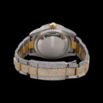 Rolex Sky Dweller Arabic Dial Moissanite Diamond Watch Back View