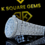 Royal Oak AP Arabic Numeral Iced Out Moissanite Diamond Watch Bracelet View