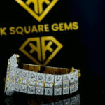 Santos De Cartier Rainbow Roman Dial Moissanite Diamond Watch Bracelat View