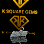 Experience the Wave 1.55 Carat Round VVS1 Moissanite Custom Pendant in 925 Sterling Silver.