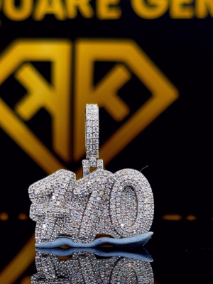 Experience luxury with the BlingMark 1.60 Ct Custom Moissanite Pendant, crafted in sterling silver.
