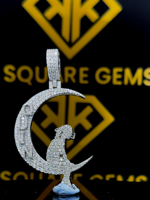 MoonLit Moissanite Pendent