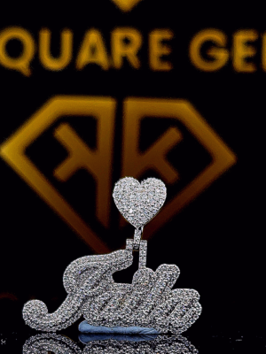 HeartBlaze Moissanite Pendent