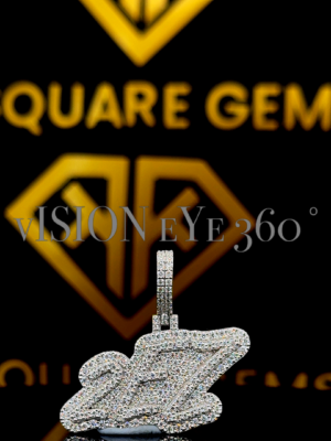 GlitzTank Moissanite Pendent