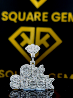 Sheek Moissanite Pendent