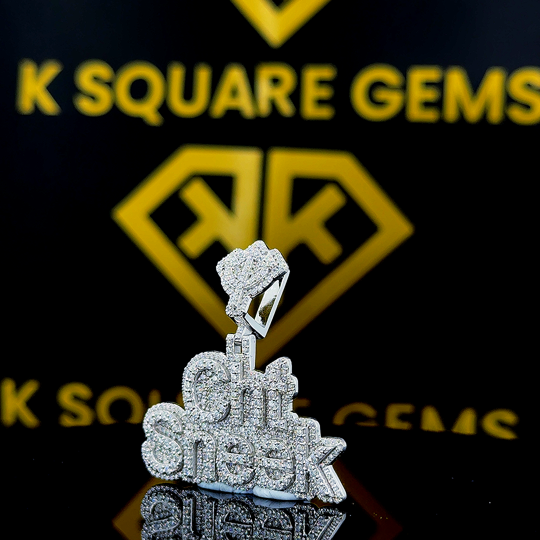 Sheek Moissanite Pendent