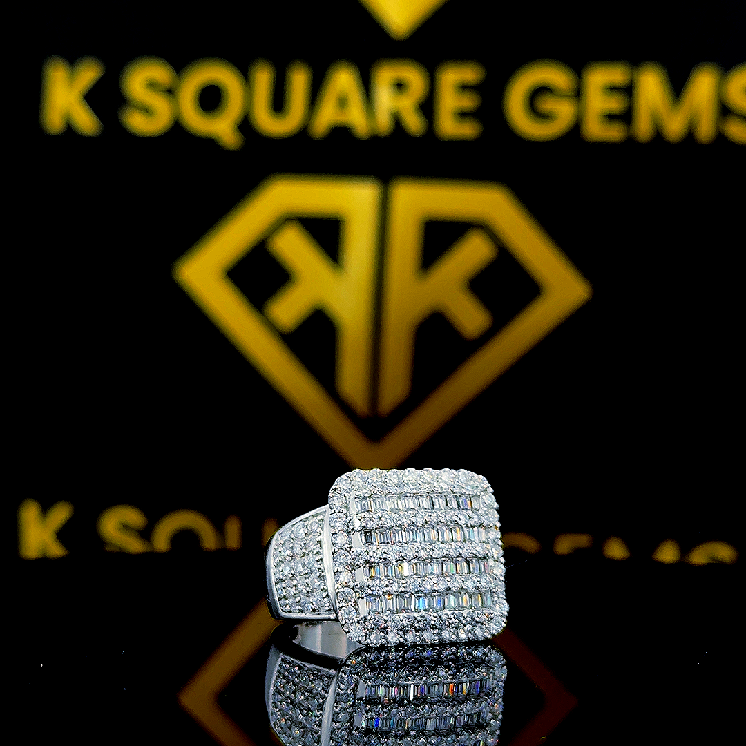 FrostFlex Moissanite Hip Hop Ring