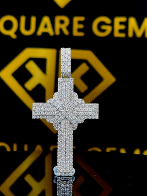 CrossFlow Moissanite Pendant