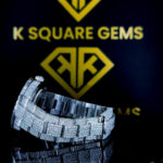 VVS Moissanite Rolex Full Iced Out Watch with White Indices Close up Strap View