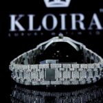 AP Iced Out Arabic Numerals Moissanite Diamond Watch Caseback View