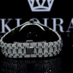 AP Skeleton Black Dial Full Iced Out Lab Grown Diamond Watch Caseback View