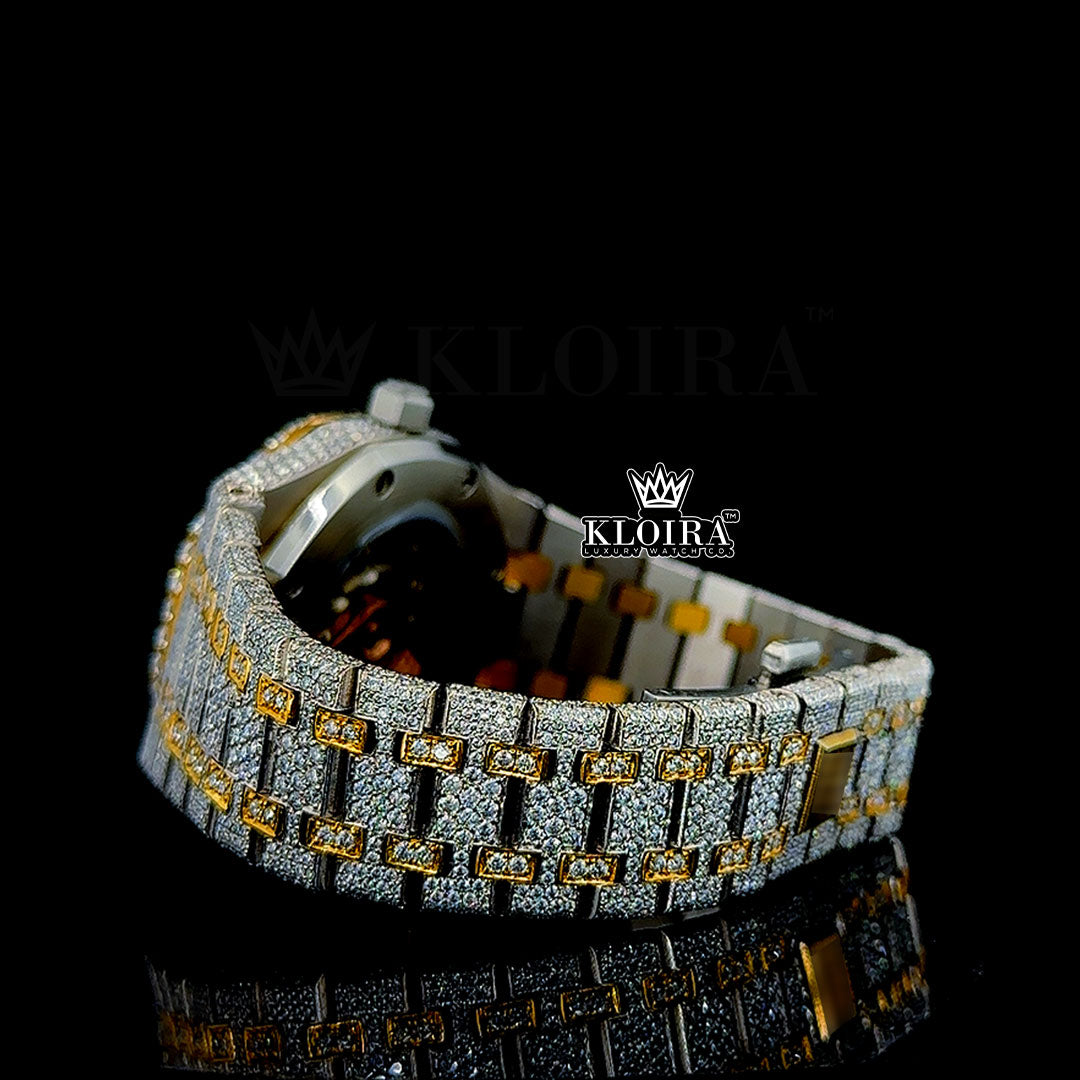 AP Watch Bust Down Moissanite Bracelet View