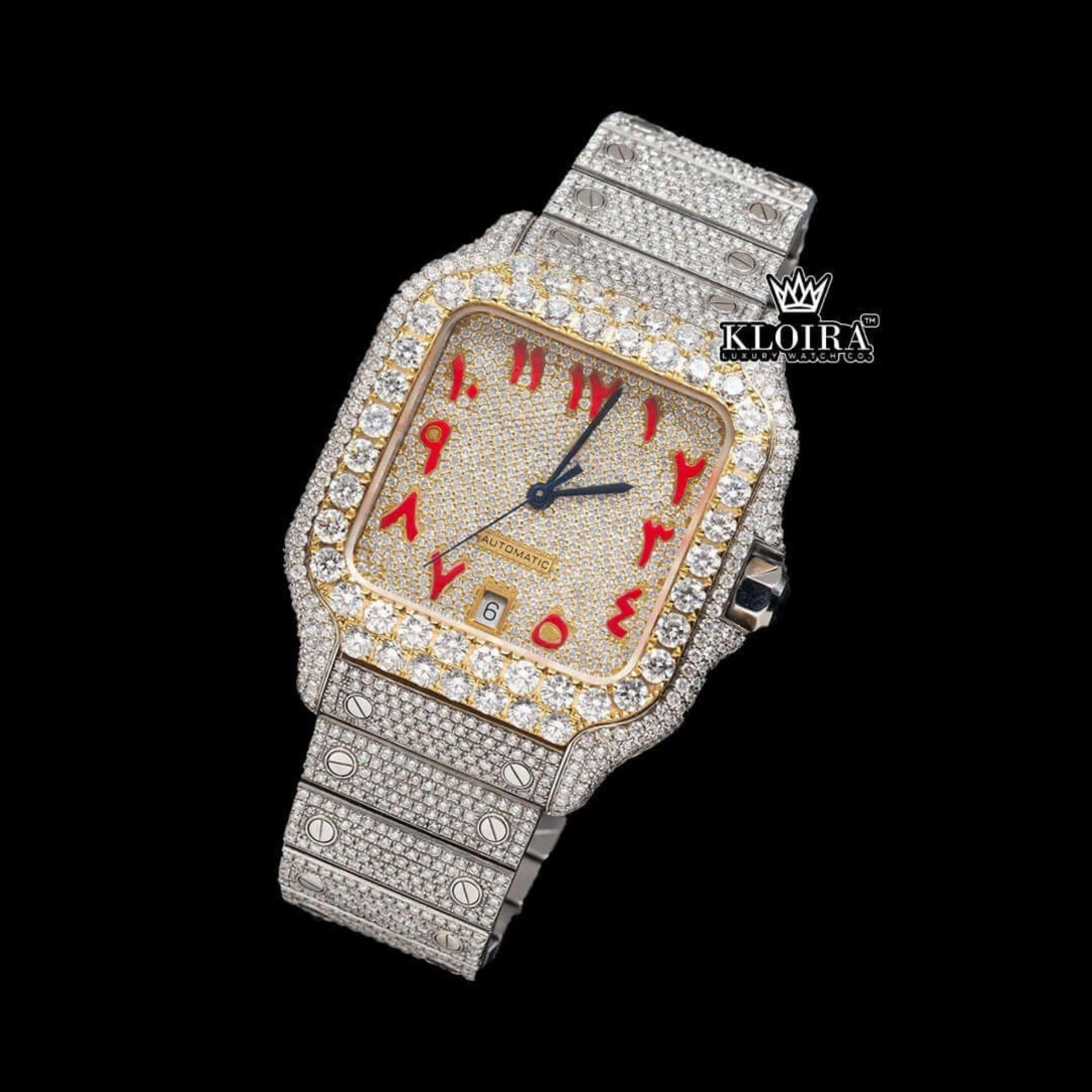 Best Cartier Moissanite Watch Full Front View
