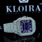 Best Moissanite Cartier Watch Left Strap View