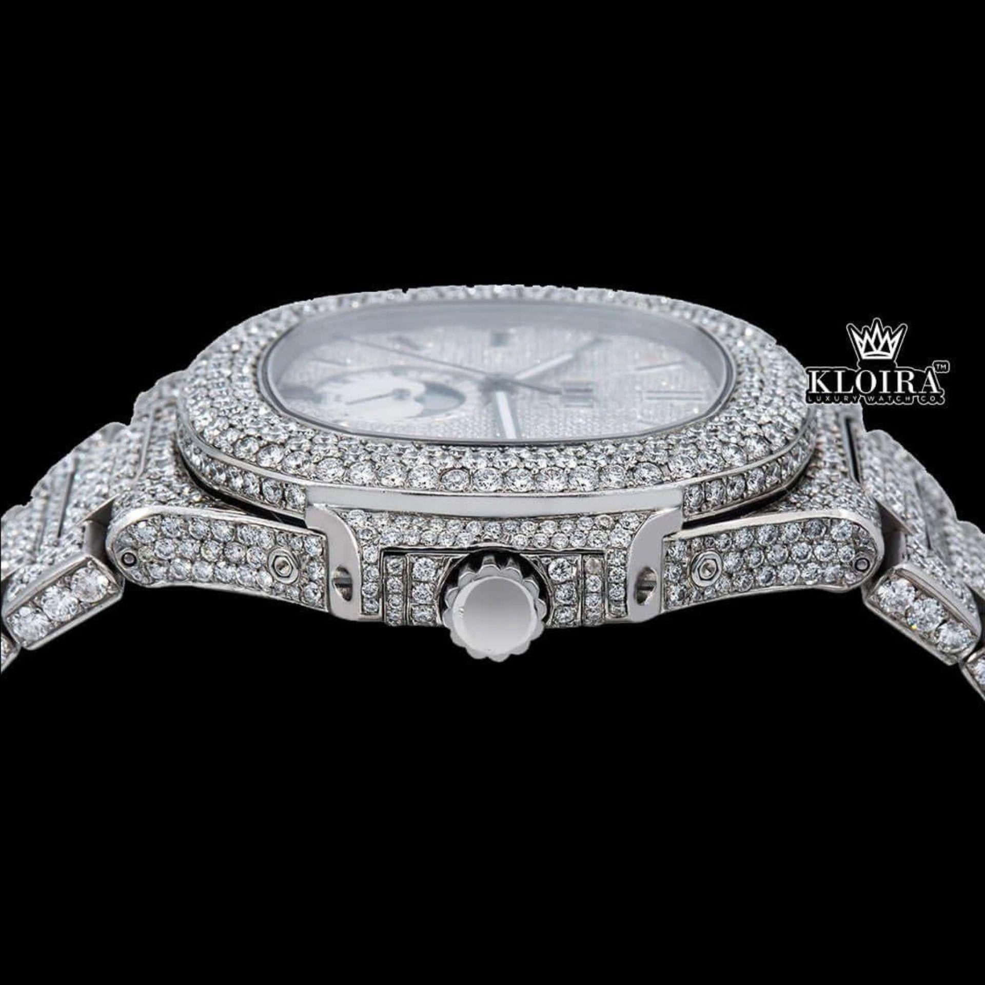 Best Patek Philippe Moissanite Watch Crown View