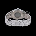 Black Dial AP Fully Iced Out Moissanite Diamond Watch Caseback View