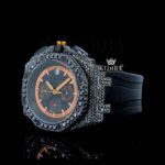 Black Moissanite AP Watch Left Profile View.