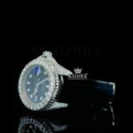 Black Moissanite Rolex Watch Left Side View