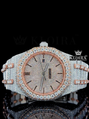 Bust Down AP Two Tone Moissanite Diamonds Watch