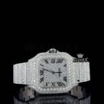 Cartier Moissanite Watch Front Close View
