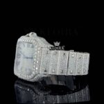 Cartier Moissanite Watch Left Profile View