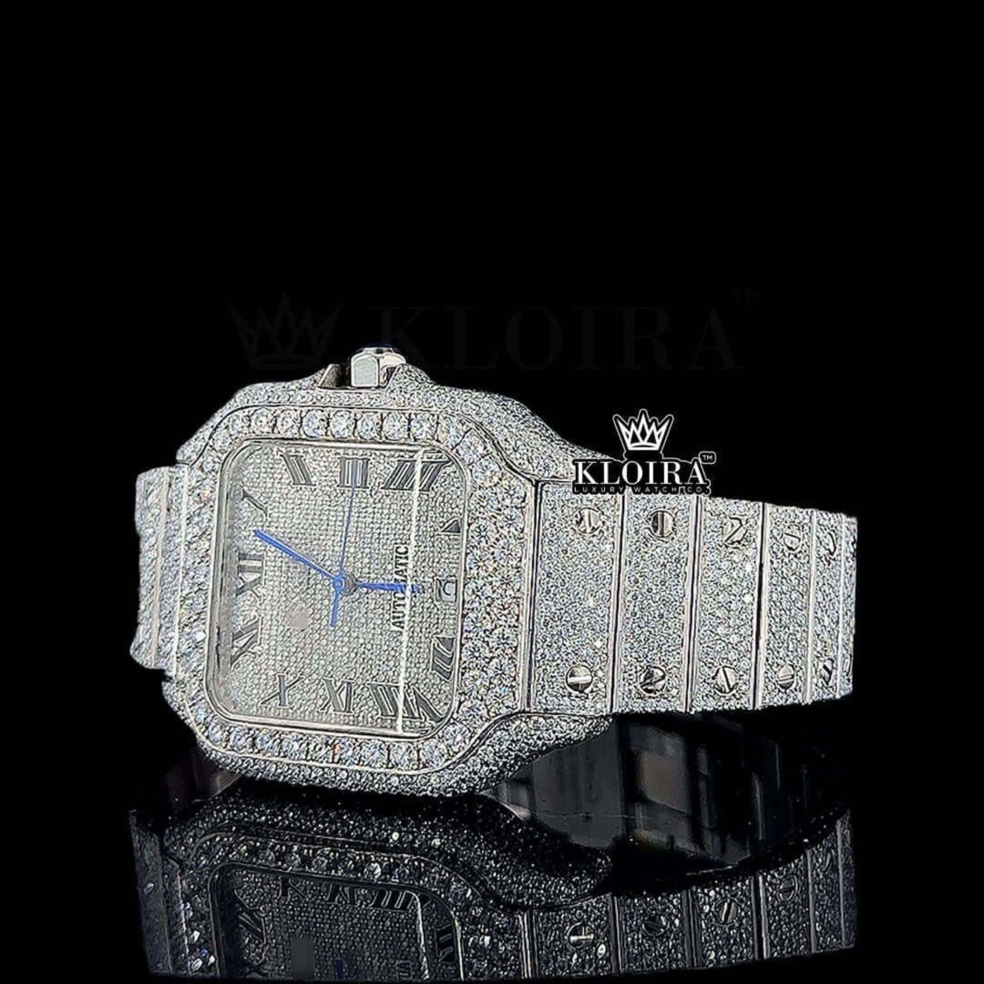 Cartier Moissanite Watch Right Strap View