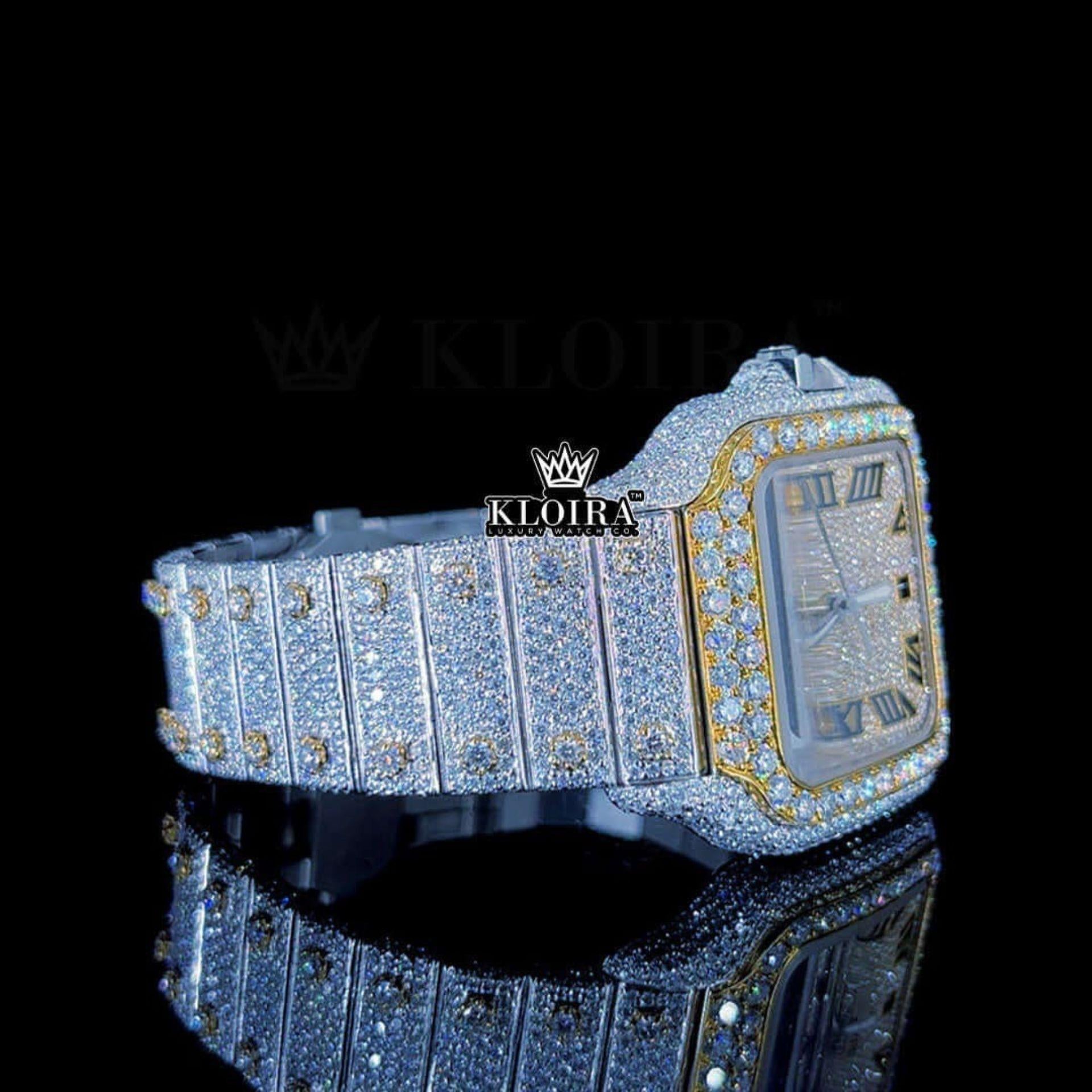 Cartier VVS Moissanite Watch Right Side View