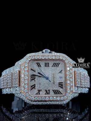 Cartier Watch Bust Down Moissanite