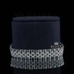 Diamond Markers Black Dial Full Iced Out Moissanite Watch Bracelet View