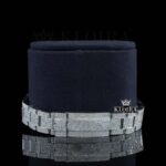 Diamond Markers Fully Bust Down White Dial Moissanite Diamond Watch Bracelet View