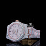 Rose Gold Fully Iced Out AP Moissanite Diamond Watch