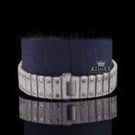 Fully Iced Out Rainbow Roman Numerals Moissanite Diamond Watch Bracelet View